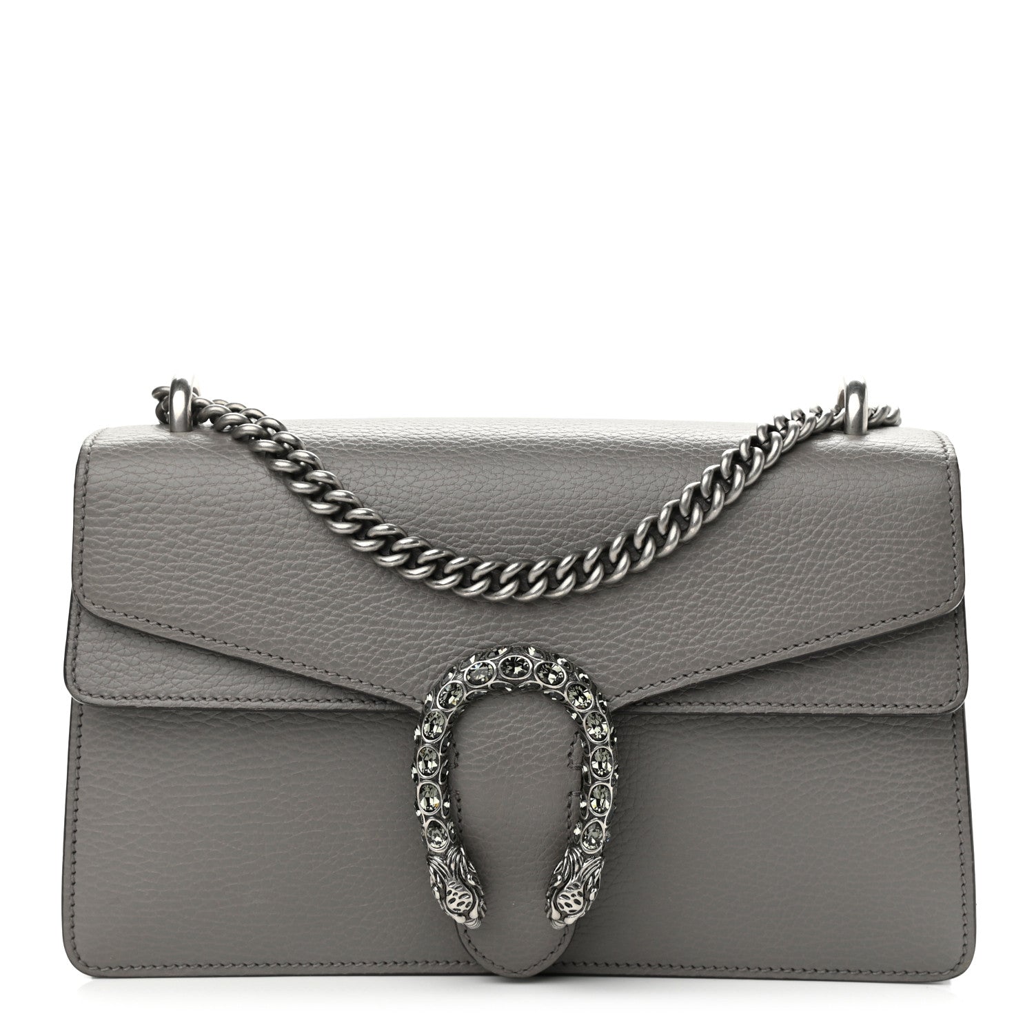 Gucci Pebbled Calfskin Small Dionysus Shoulder Bag Dusty Grey 1 of 11