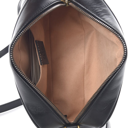 Gucci Calfskin Matelasse Small GG Marmont Chain Shoulder Bag Black 5 of 11