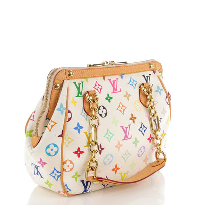 Louis Vuitton Monogram Multicolor Gracie MM White 3 of 7
