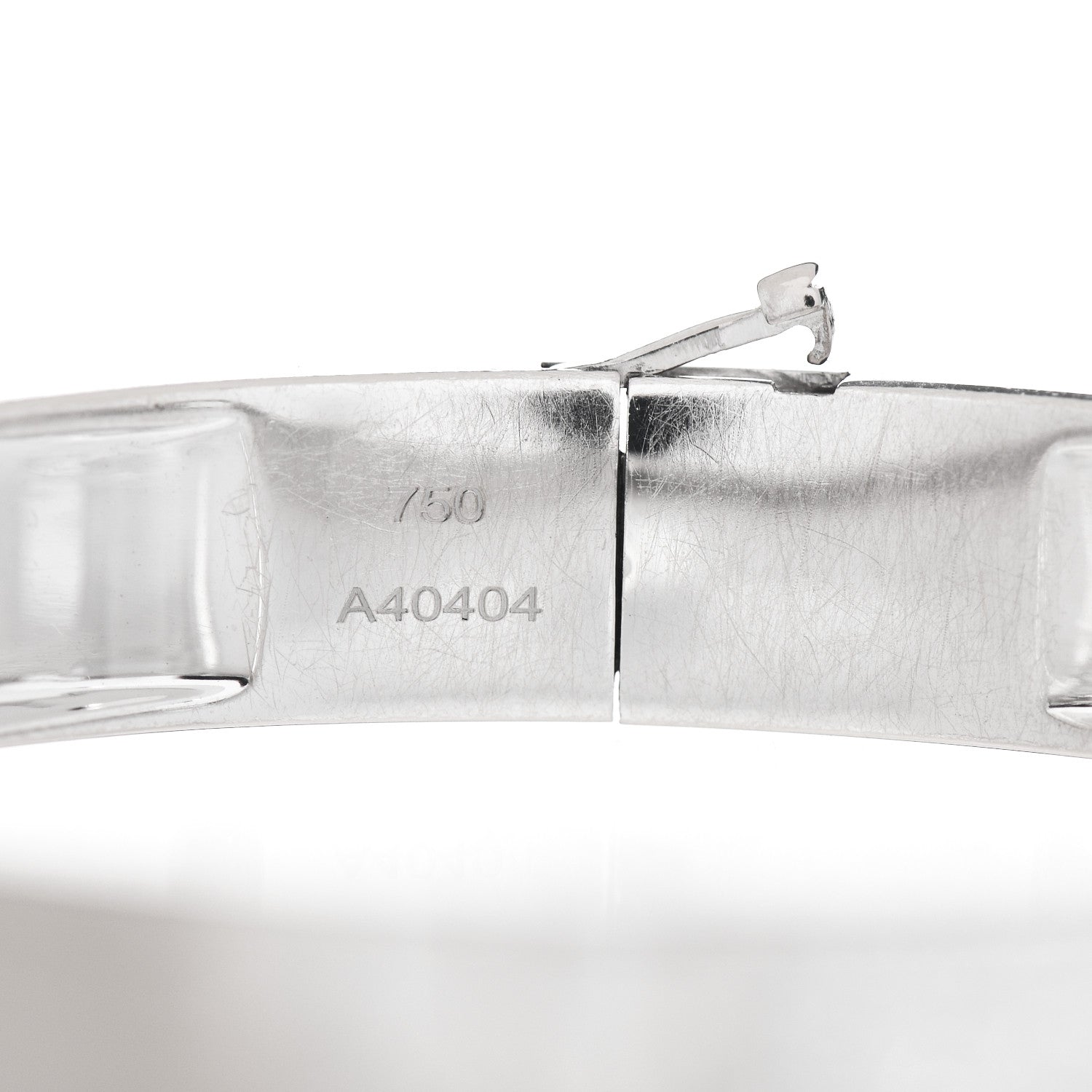 Messika 18K White Gold Diamond Move Joaillerie Pave Bangle Bracelet 5 of 5