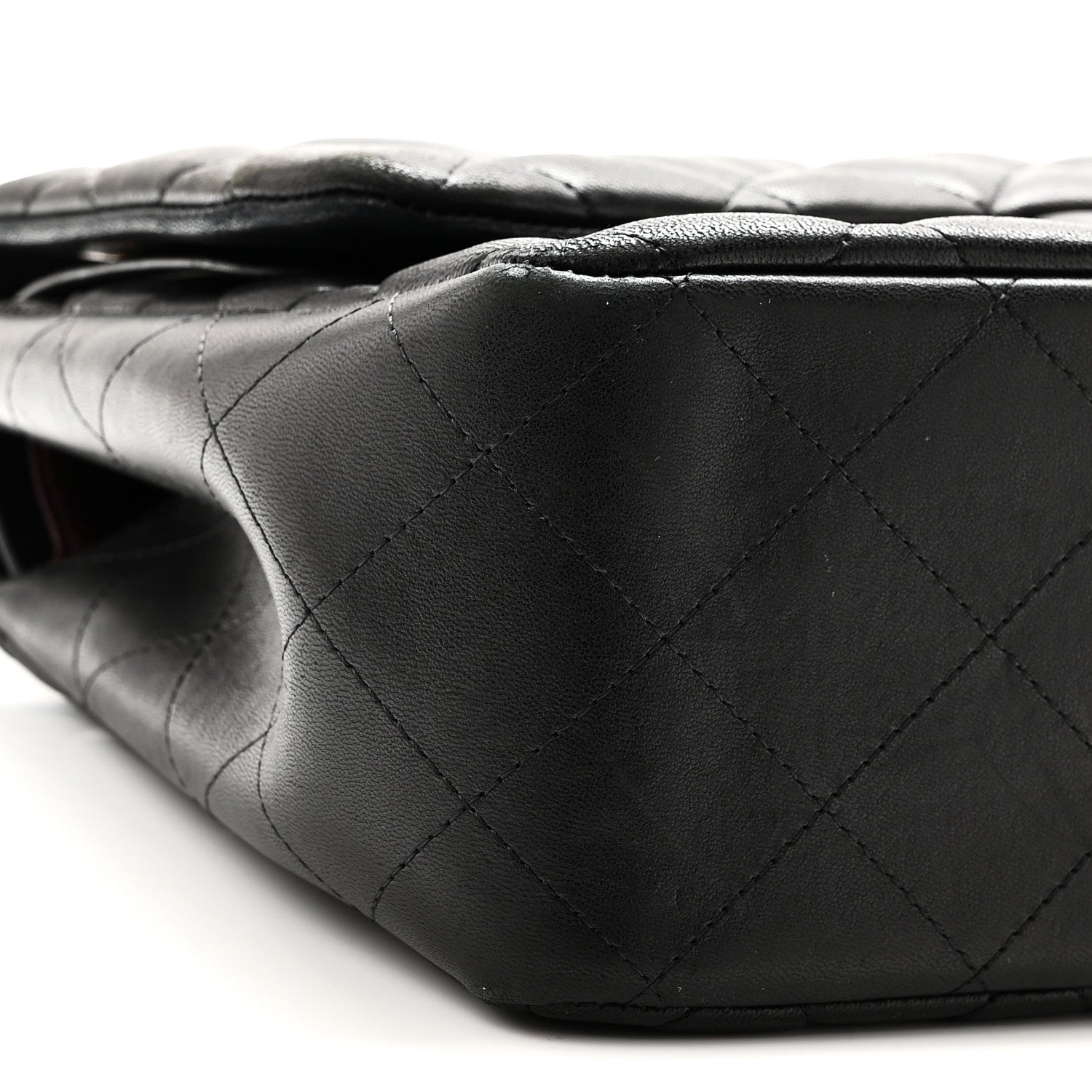 Chanel Lambskin Quilted Jumbo Double Flap Black 9 of 10