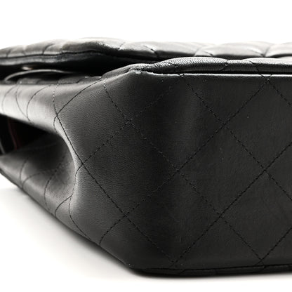 Chanel Lambskin Quilted Jumbo Double Flap Black 9 of 10