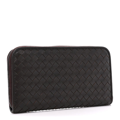 Bottega Veneta Nappa Intrecciato Zip Around Wallet Aubergine 3 of 14