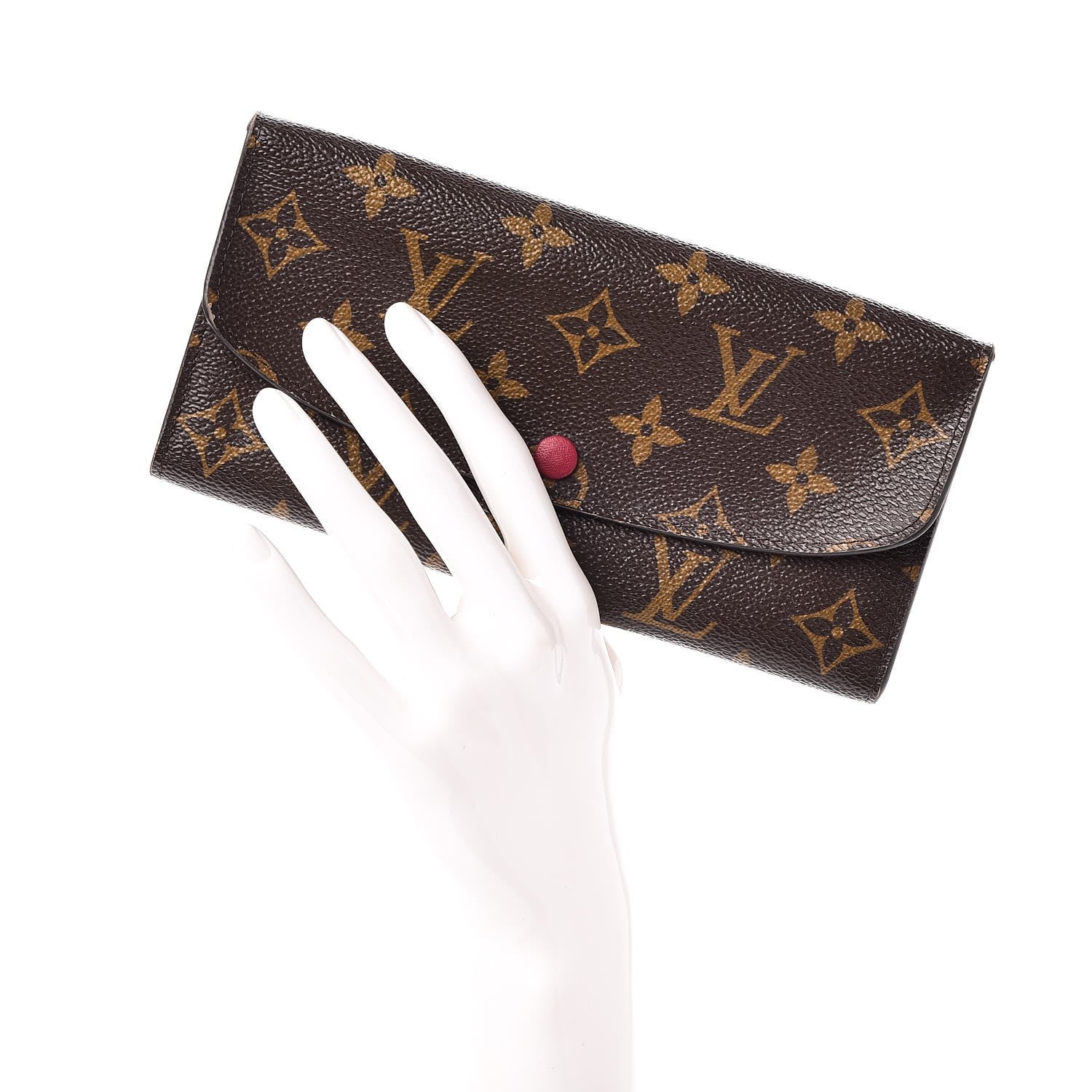 Louis Vuitton Monogram Emilie Wallet Fuchsia 2 of 10