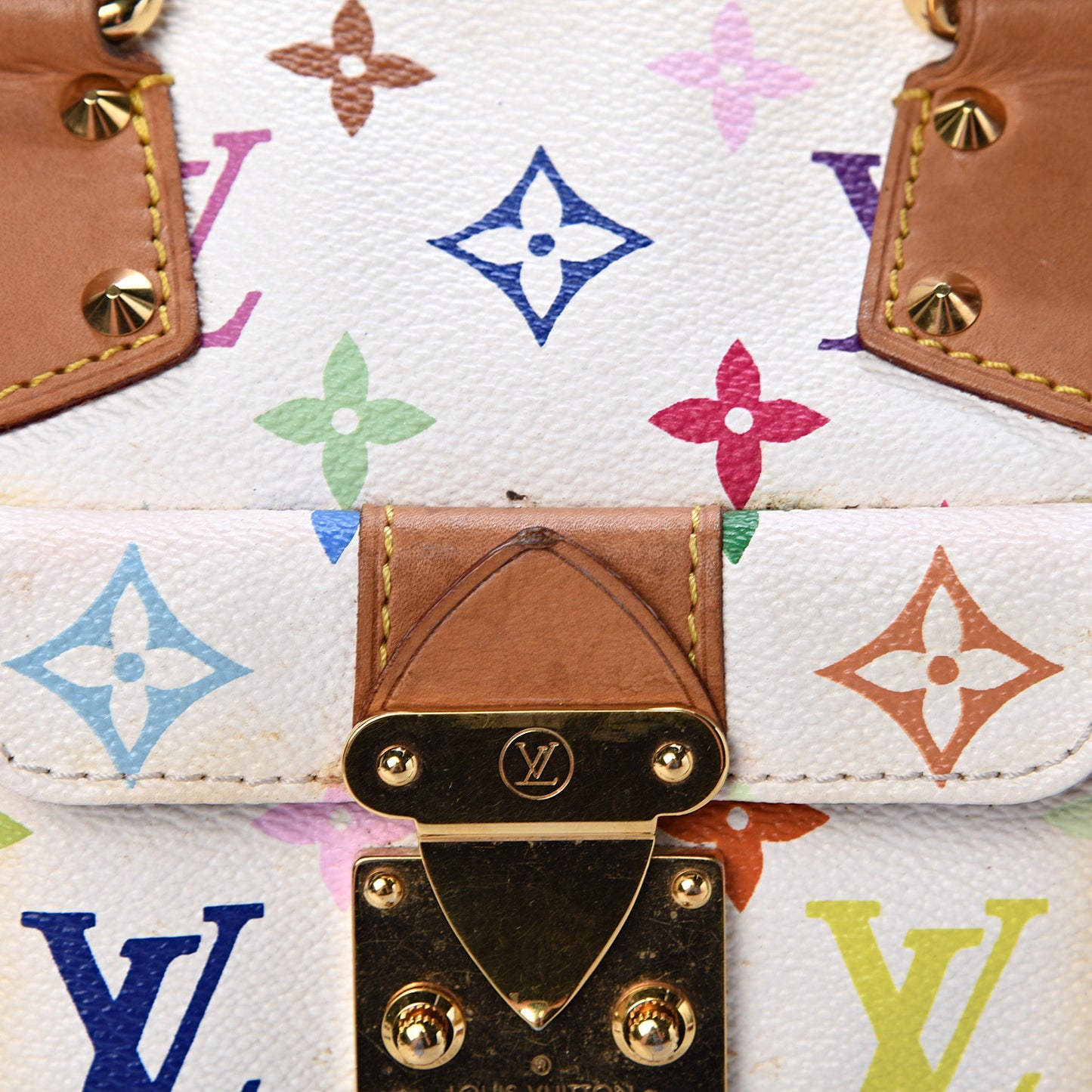 Monogram Multicolor Speedy 30 White