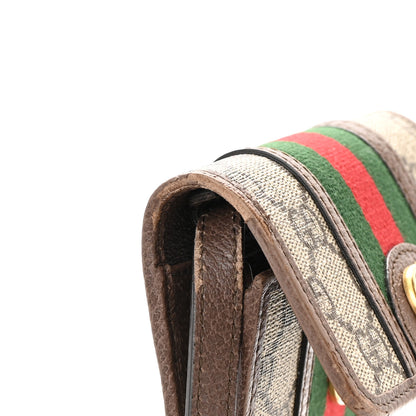 Gucci GG Supreme Monogram Web Mini Ophidia Crossbody Bag Beige New Acero 18 of 20