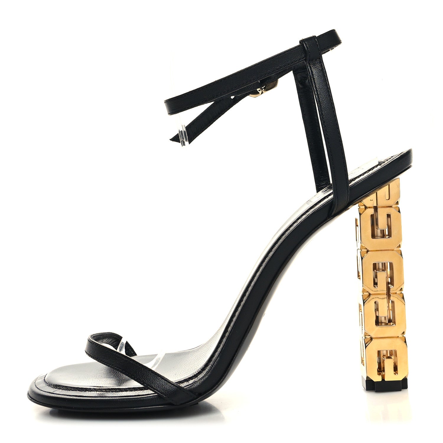 Givenchy Smooth Nappa G Cube 105mm Sandals 38 Black 1 of 10