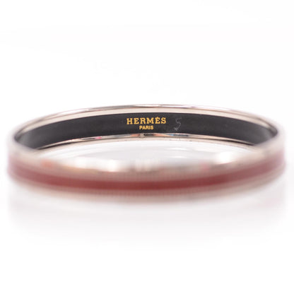 Hermes Enamel Narrow Dots Bracelet Red PM 3 of 4