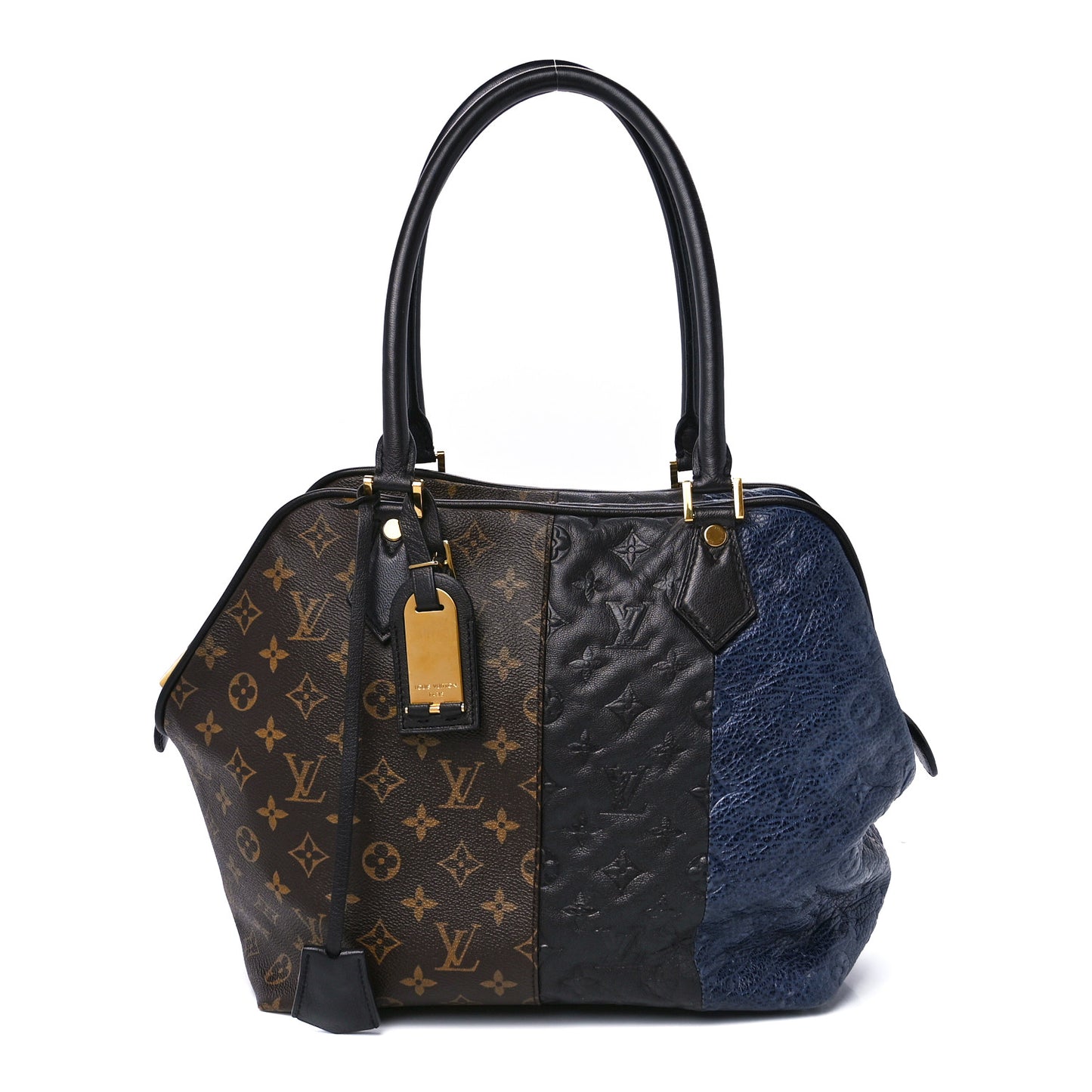 Monogram Stripes Medium Bag Marine