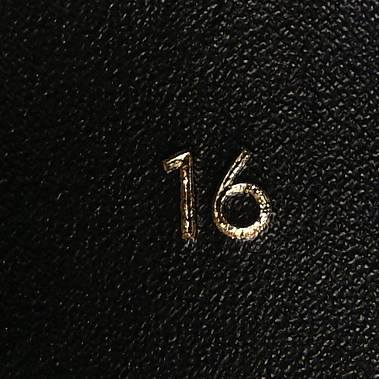 Satinated Calfskin Mini 16 Top Handle Bag Black