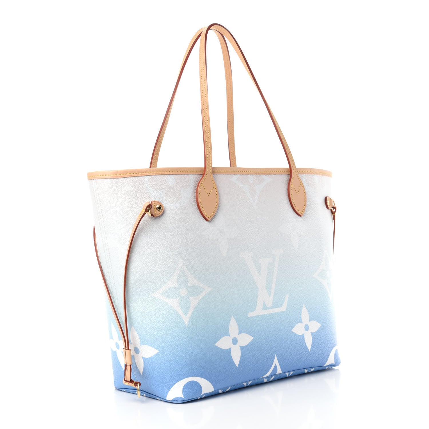Louis Vuitton Monogram Giant By The Pool Neverfull MM Blue 3 of 9