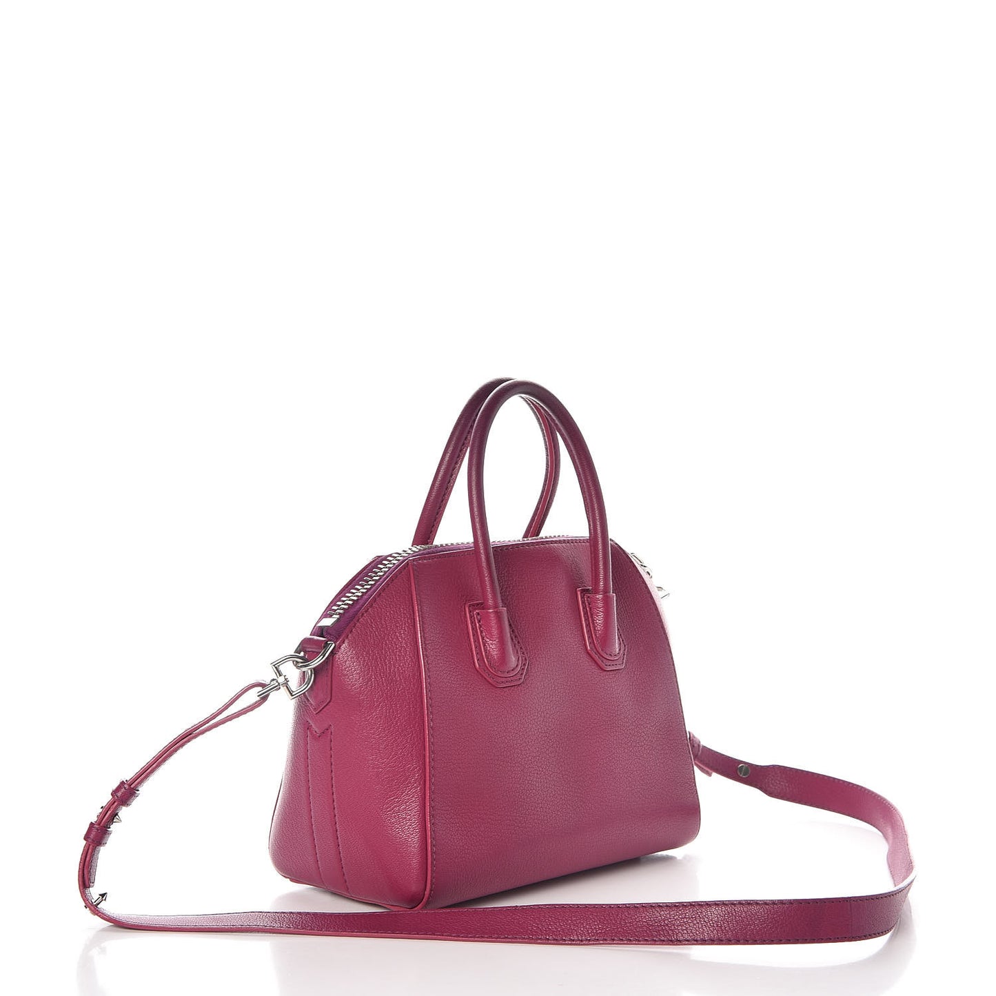 Sugar Goatskin Mini Antigona Magenta