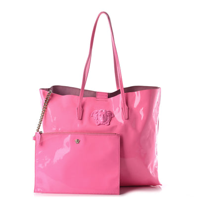 Versace Vernice Palazzo Medusa Tote Pink 1 of 8