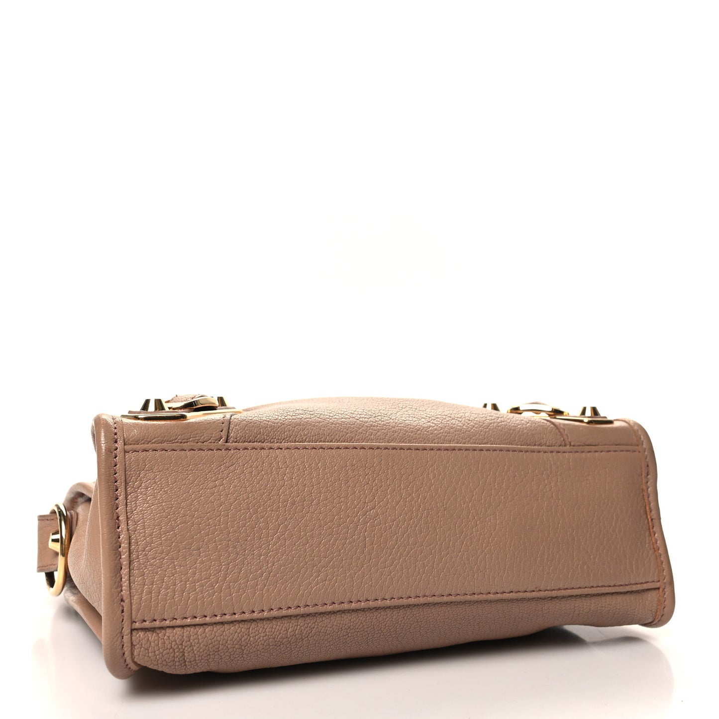 Chevre Gold Metallic Edge Hardware Mini City Rose Des Sables