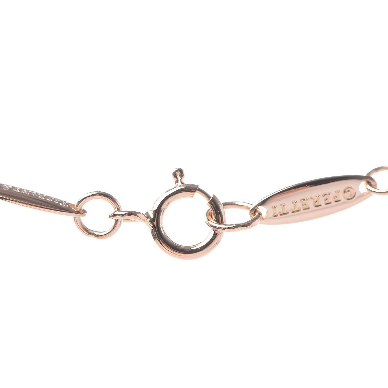 Tiffany 18K Rose Gold Diamond .07ct Elsa Peretti Diamonds by the Yard Pendant Necklace 4 of 8