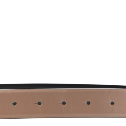 Valentino Garavani Glossy Calfskin VLogo Reversible 40mm Belt 75 30 Smokey Beige Black 6 of 6