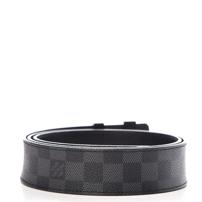 Louis Vuitton Damier Graphite 40mm LV Initiales Belt 105 42 3 of 16