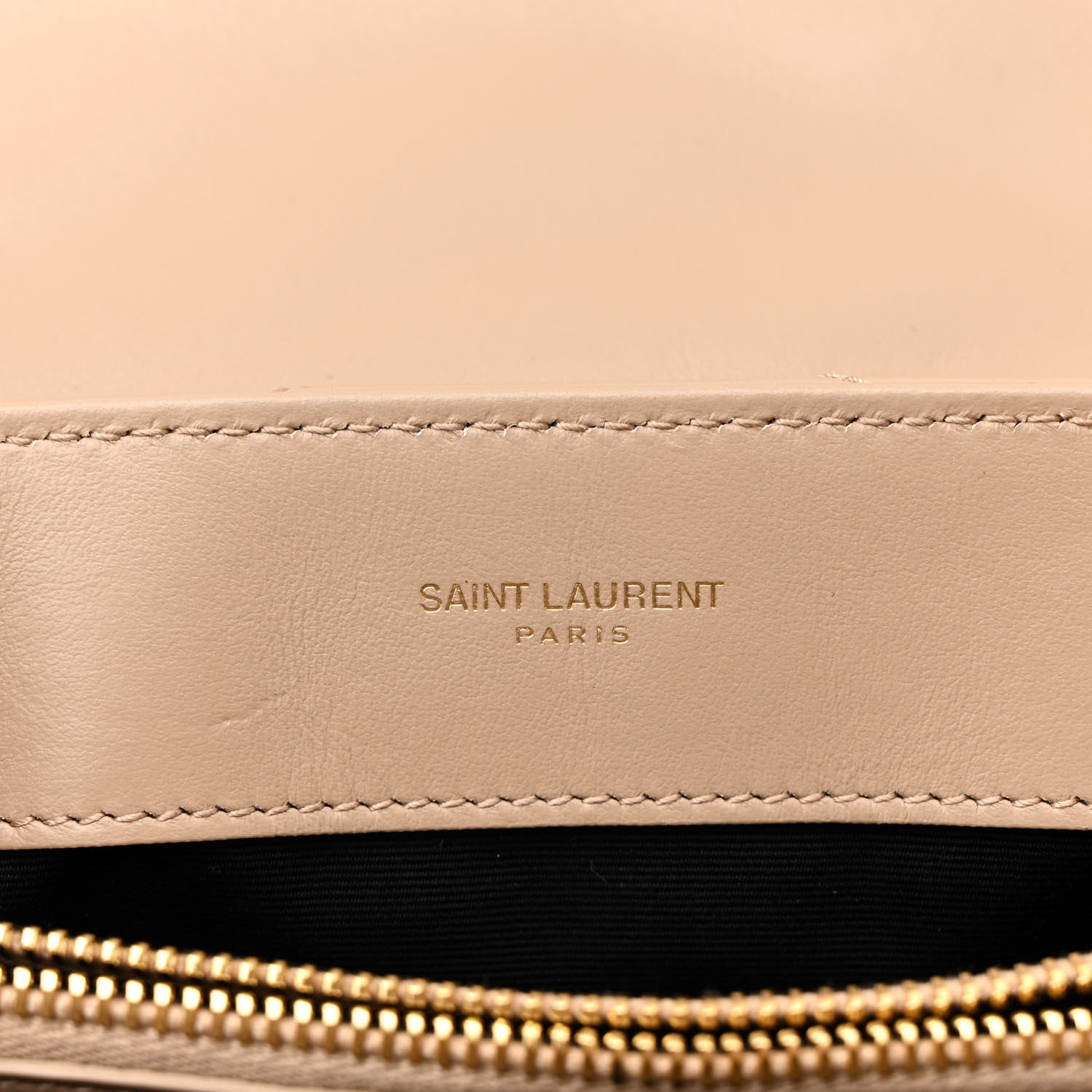 Saint Laurent Calfskin Y Quilted Monogram Small Loulou Chain Satchel Dark Beige 7 of 15