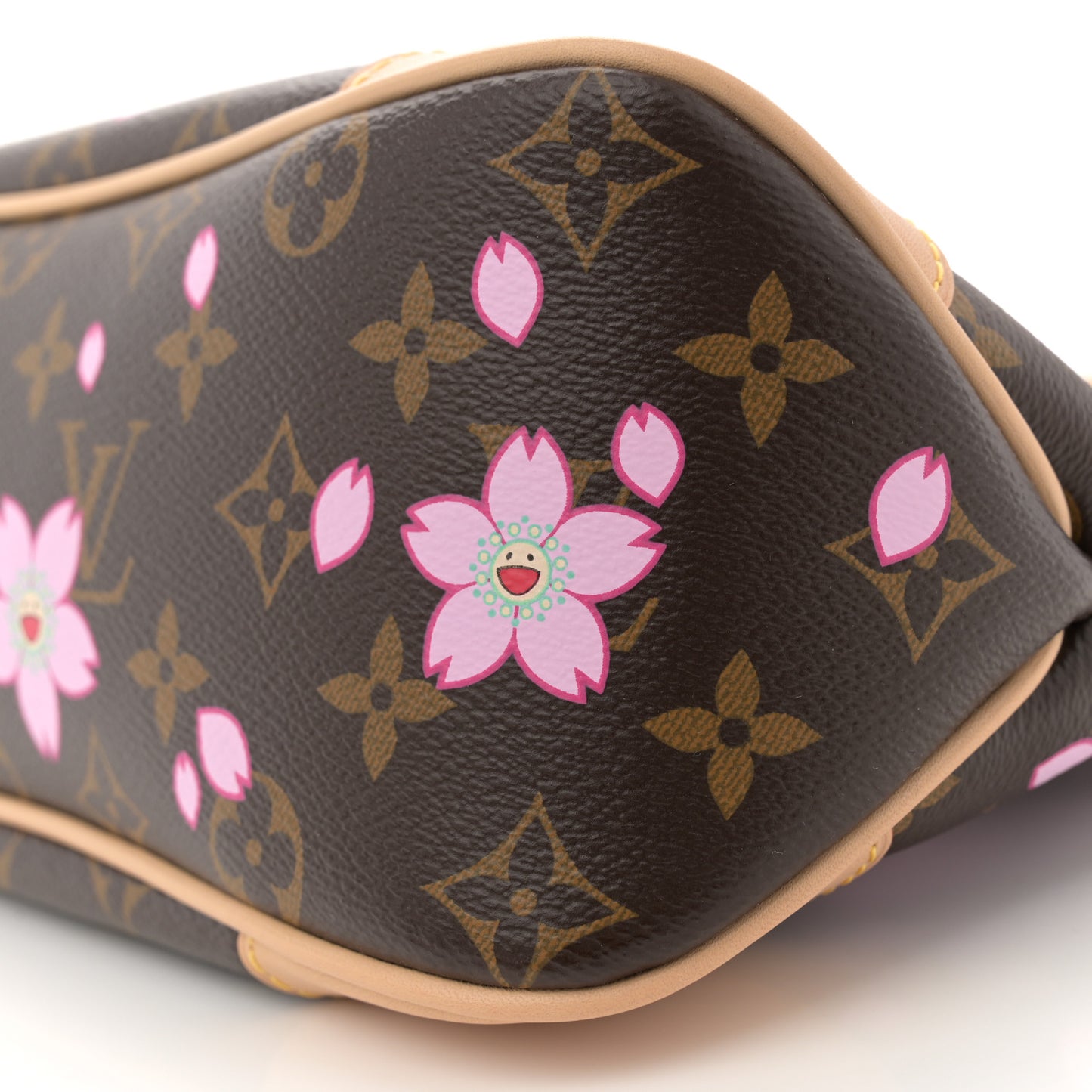 LV x TM Monogram Chery Blossom Boulogne Sakura Brown