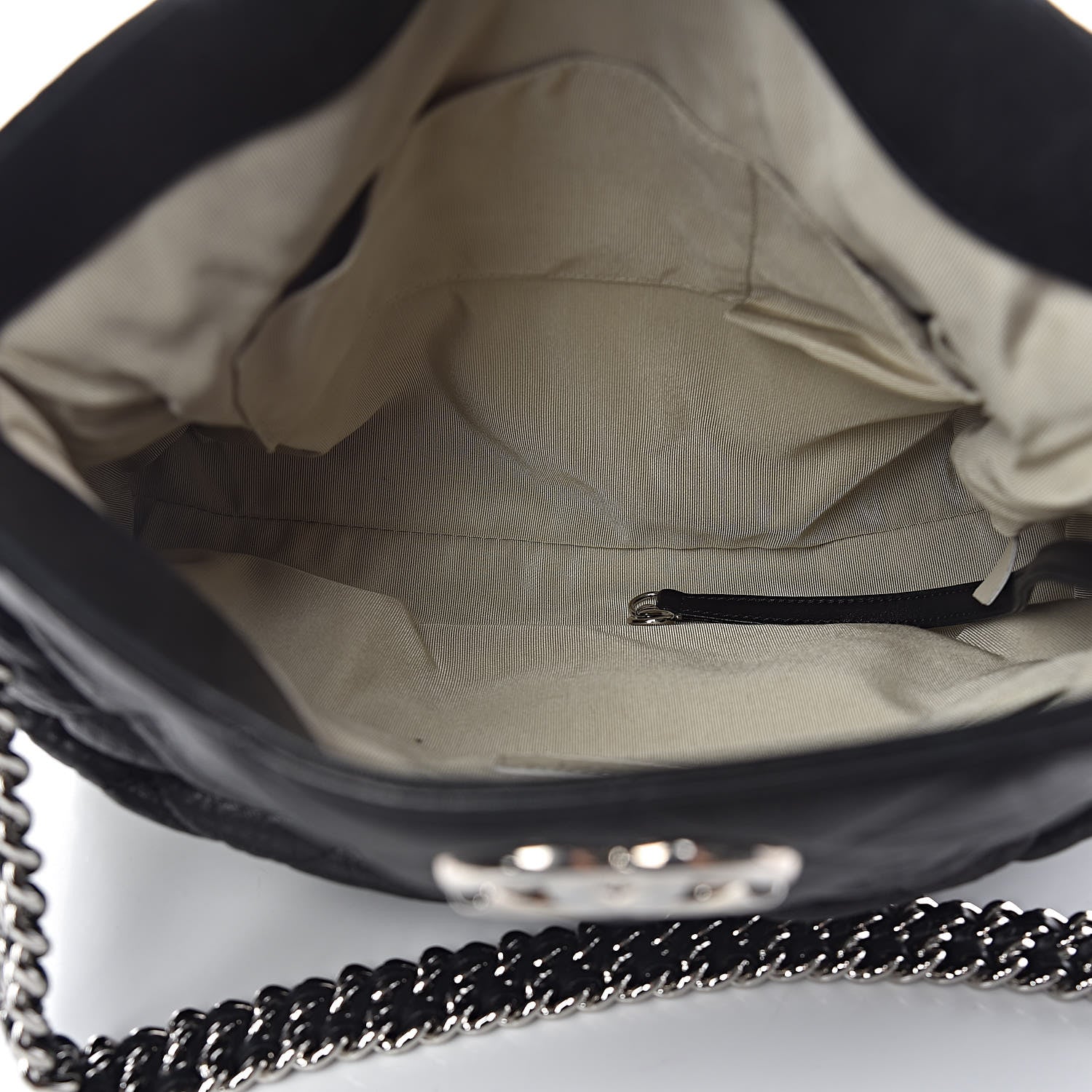 Chanel Washed Lambskin Chain Around Hobo Black 5 of 11