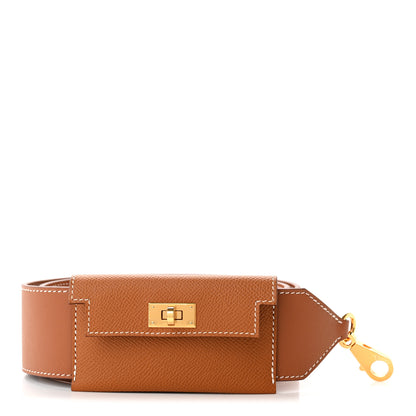Hermes Swift Epsom Pocket Kelly Shoulder Strap Gold 1 of 8