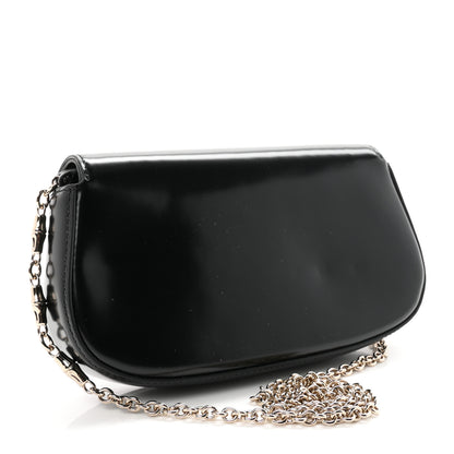 Gucci Shiny Calfskin Small Bamboo Night Bag Black 3 of 10