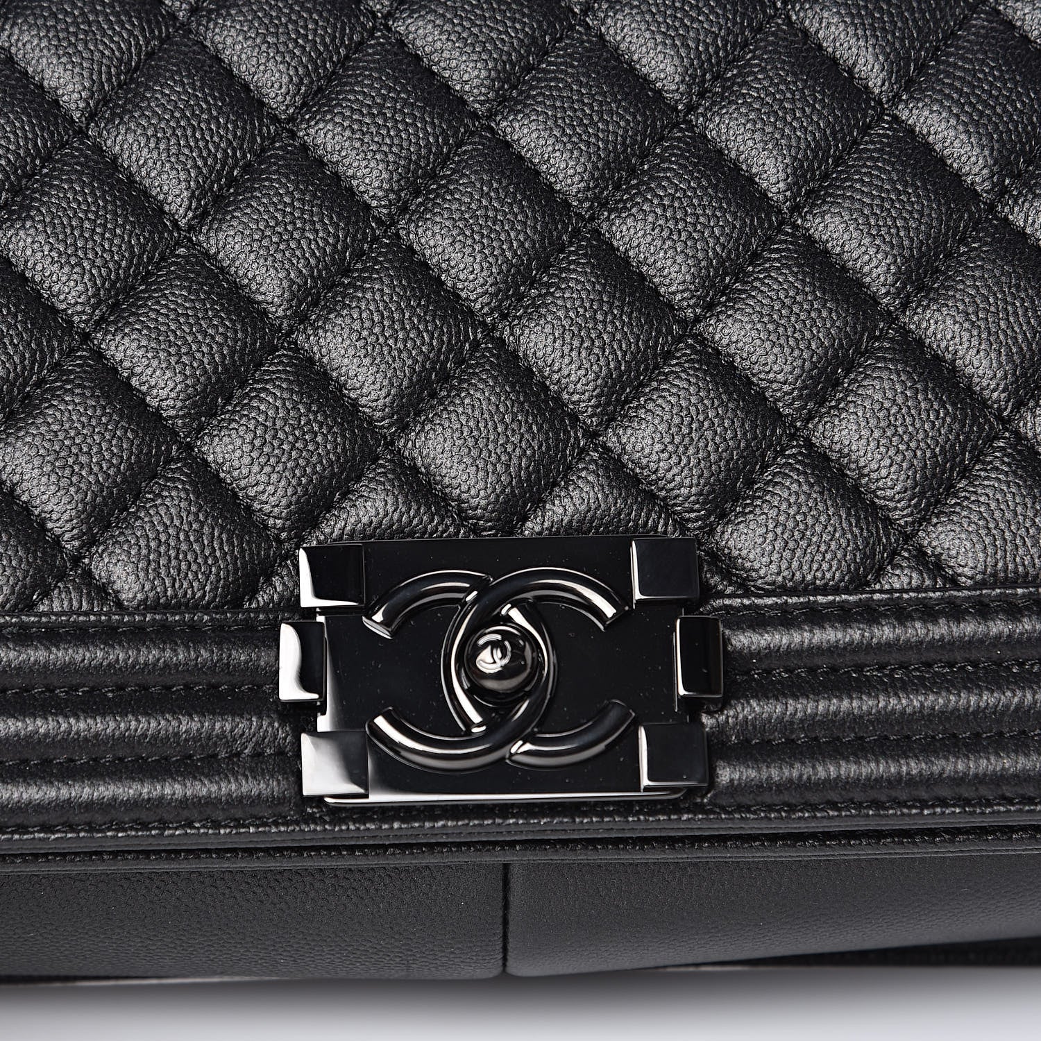Chanel Caviar Quilted New Medium Boy Flap So Black 10 of 11