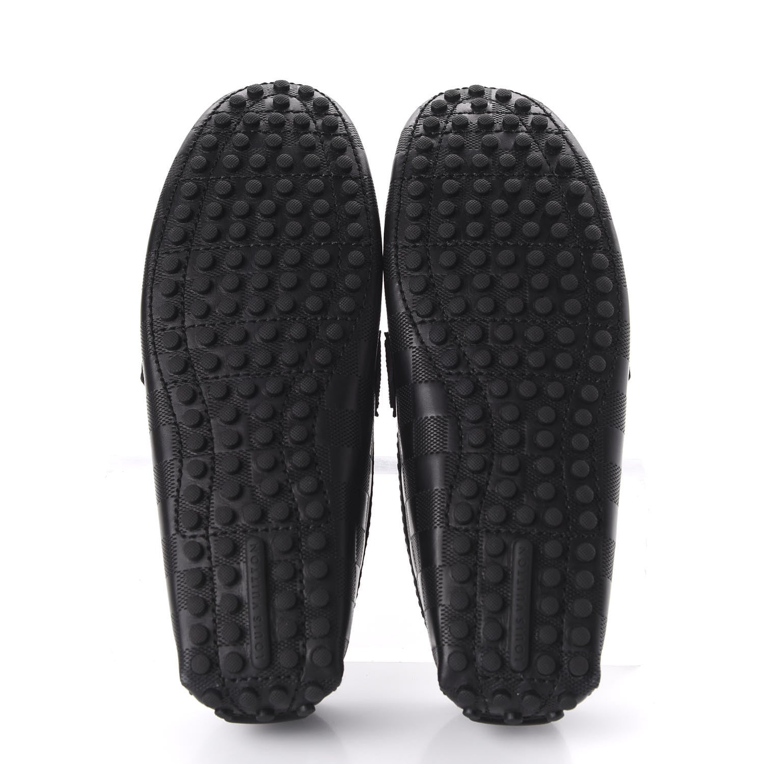Louis Vuitton Damier Graphite Mens Hockenheim Moccasin Loafers 6 Onyx 5 of 9