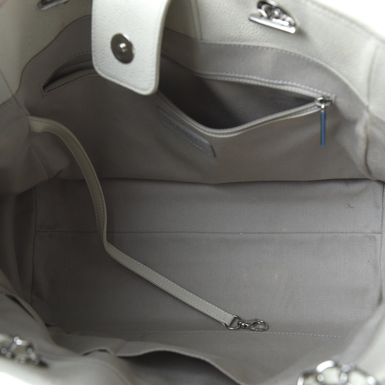 Chanel Glazed Calfskin Small Deauville Tote Ecru 5 of 10