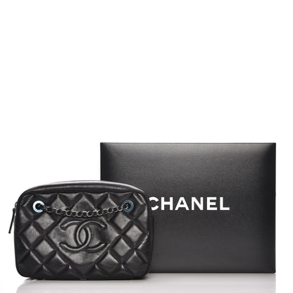 Chanel Calfskin Quilted Small Ballerine Camera Case Black 8 of 8