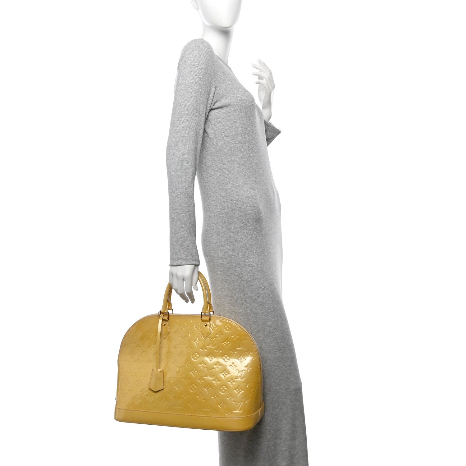 Louis Vuitton Vernis Alma GM Blanc Corail 2 of 17