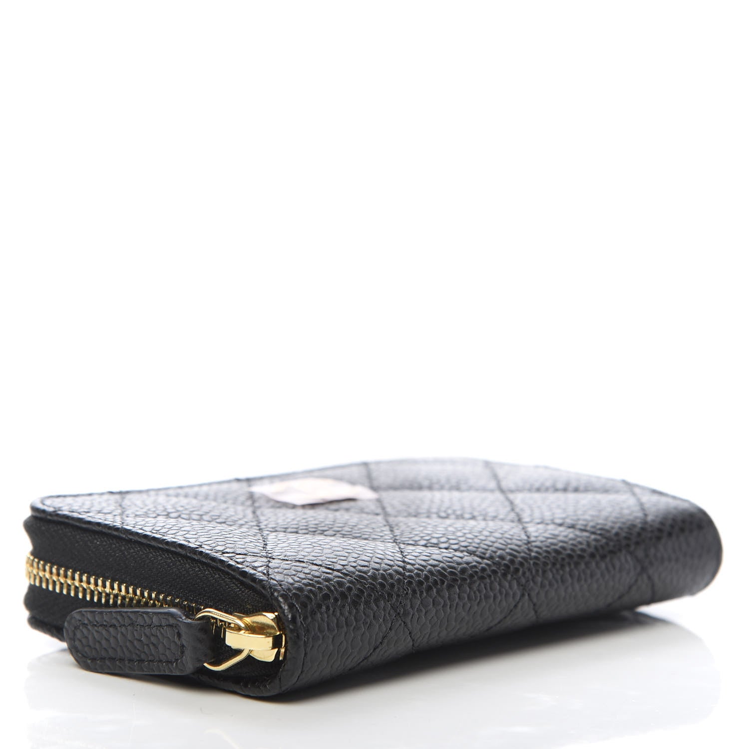Chanel Caviar Quilted Zip Coin Purse Black 4 of 8