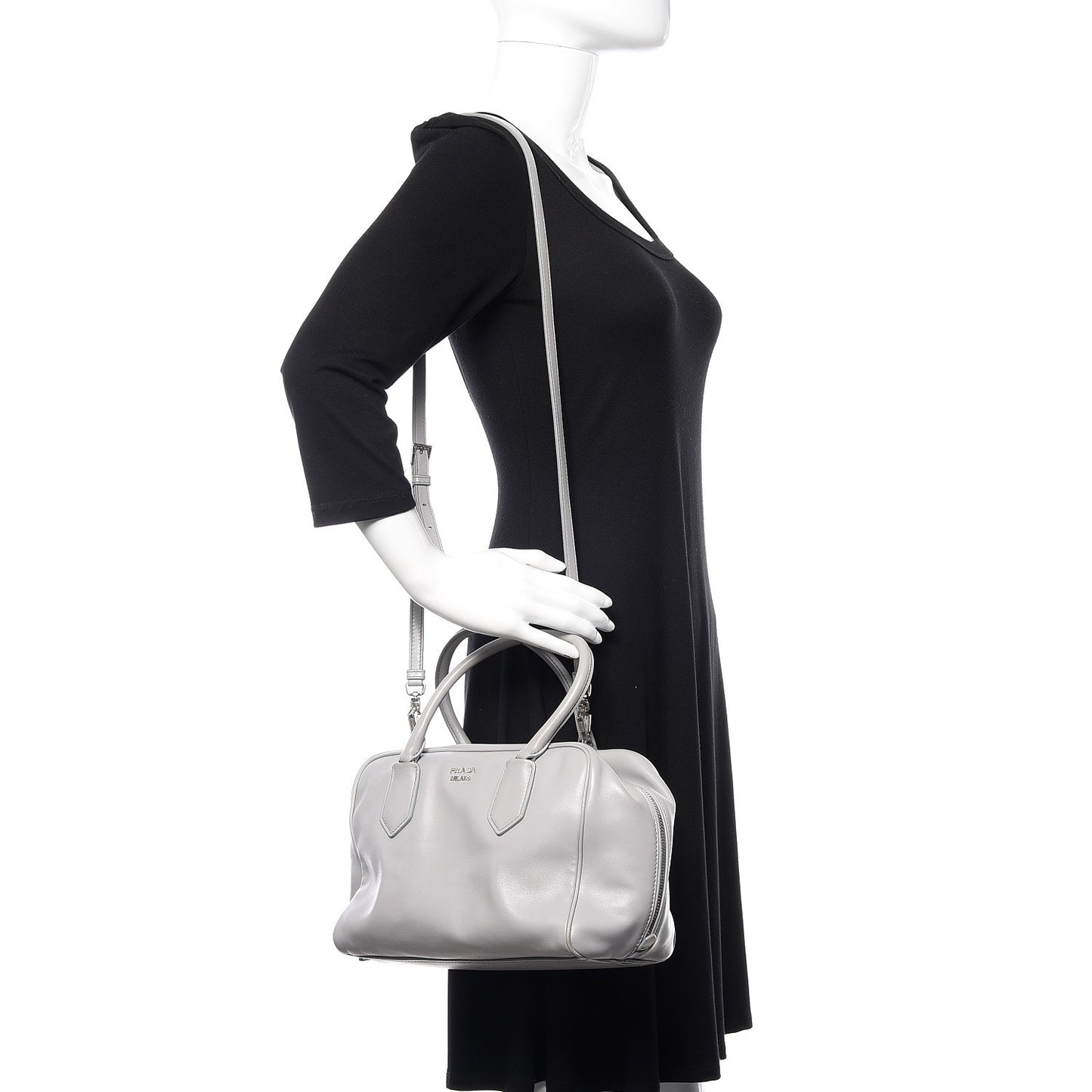 Soft Calf Medium Inside Tote Granito Acquamarina