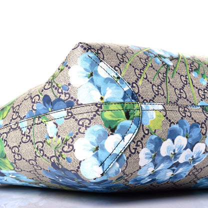 Gucci GG Supreme Monogram Blooms Medium Reversible Tote Beige Blue Navy 12 of 15