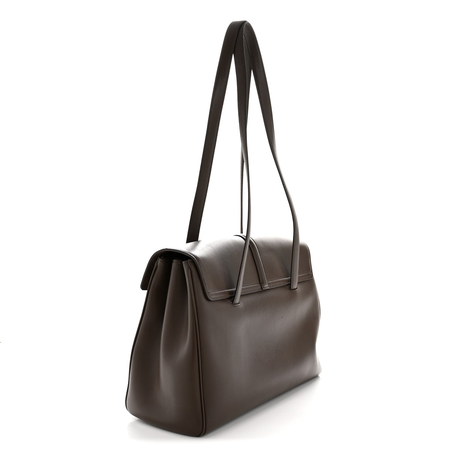 Celine Supple Grained Calfskin Medium Soft 16 Bag Dark Brown 3 of 14