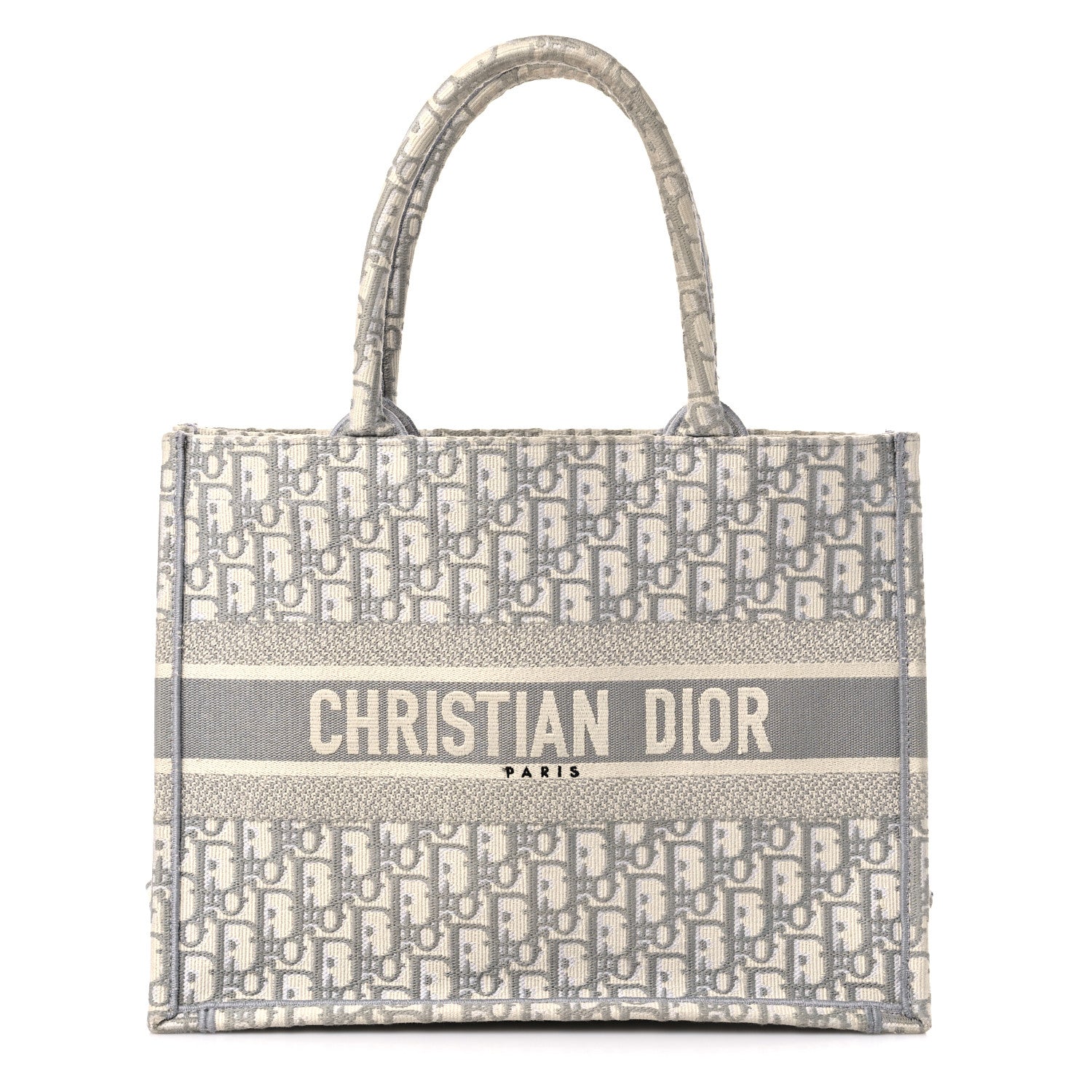 Christian Dior Oblique Medium Book Tote Grey 1 of 16