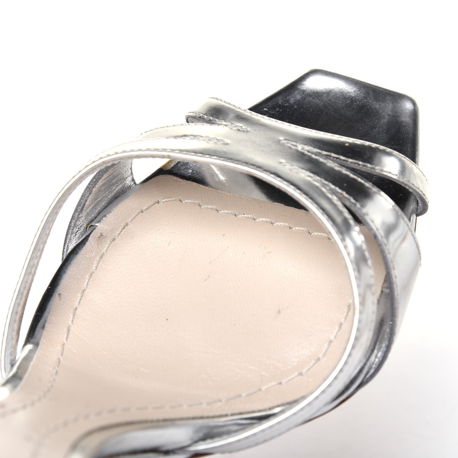 Christian Dior Metallic Songe Sandals 37 Argent 11 of 13