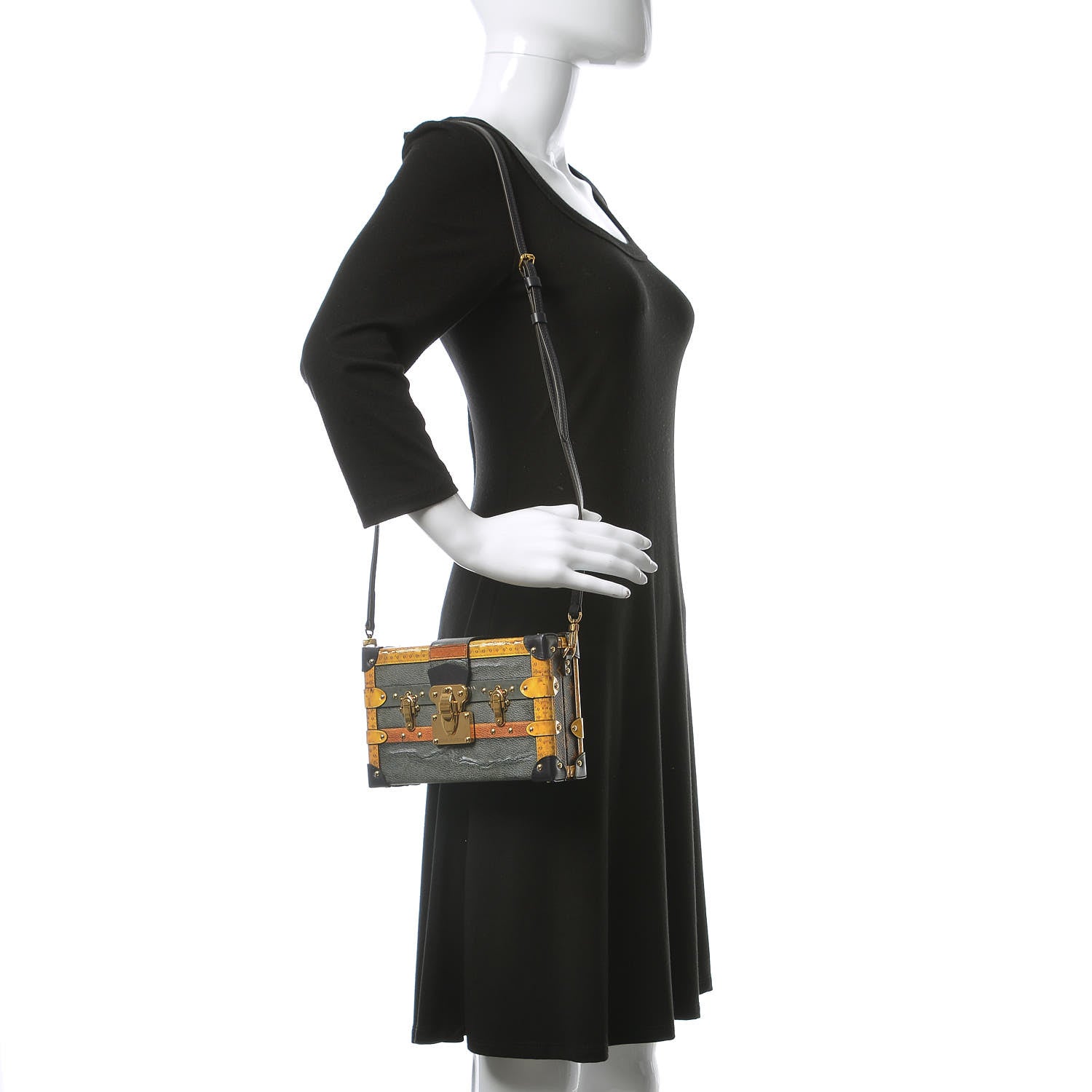 Louis Vuitton Calfskin Transformed Monogram Petite Malle 2 of 10