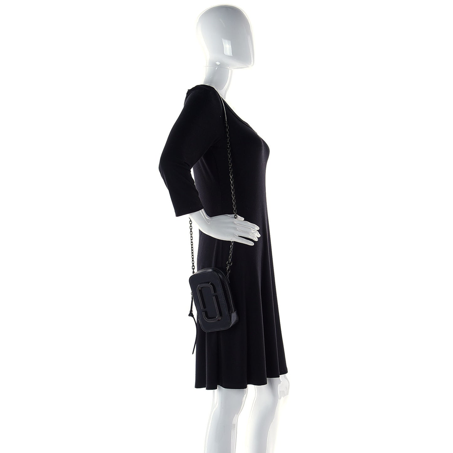 Saffiano The Hot Shot Crossbody Black