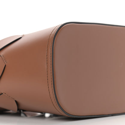 Prada Vitello Intreccio Tote Bag Cognac Black 11 of 12