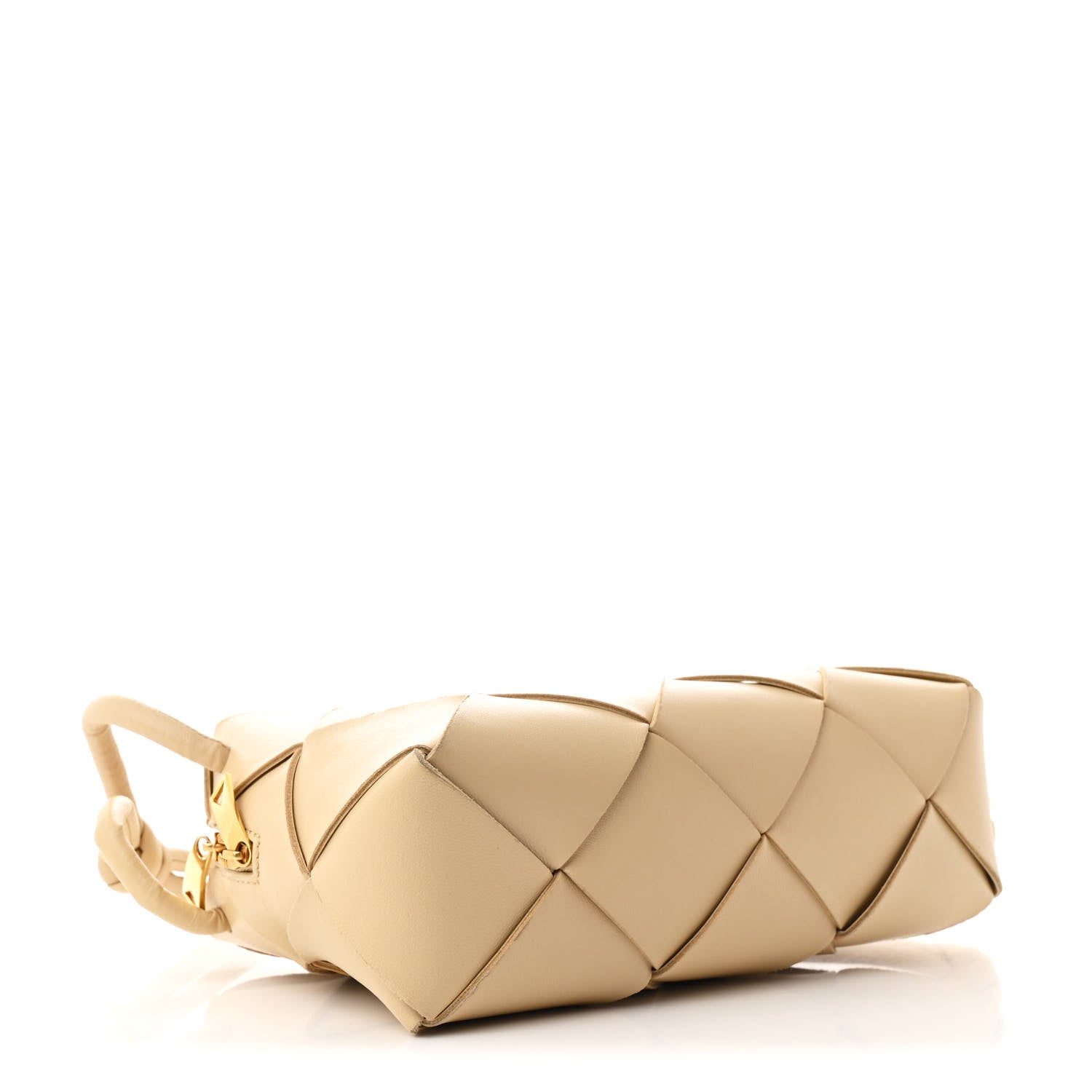 Bottega Veneta Lambskin Maxi Intrecciato Small Cassette Camera Bag Porridge 4 of 9
