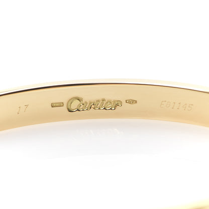 Cartier 18K Yellow Gold LOVE Bracelet 17 5 of 6