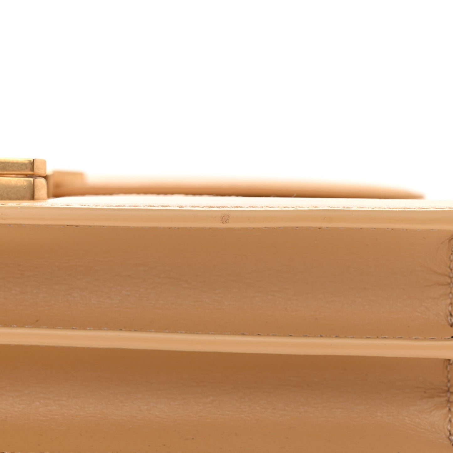 Canvas Calfskin Classic Monogram Cassandra Grege Brown Gold
