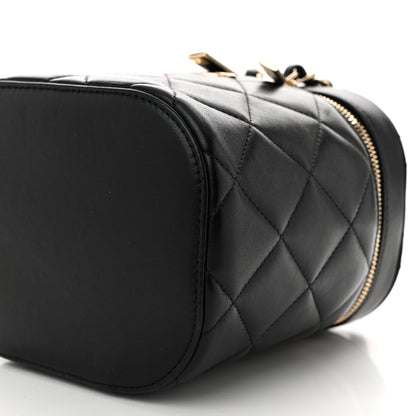 Chanel Lambskin Quilted Trendy Vanity Case Black 10 of 11
