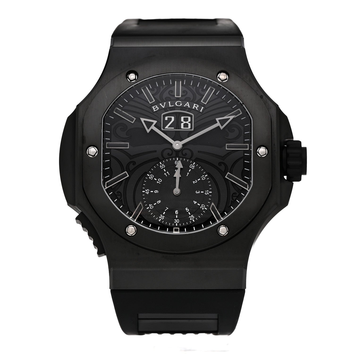 Bulgari Stainless Steel Rubber 44mm Endurer All Blacks Special Rugby Edition Automatic Watch Black 1 of 4