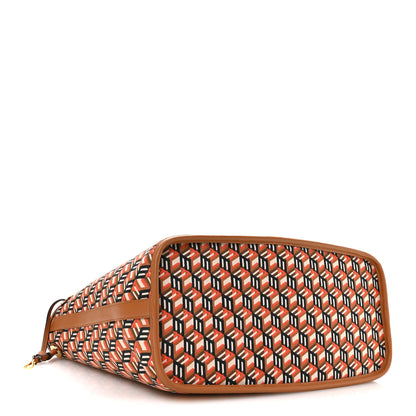 MCM Visetos Medium Liz Reversible Shopper Tote Cognac 7 of 16