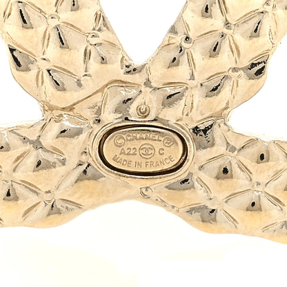 Chanel Baguette Crystal CC Brooch Gold 3 of 3