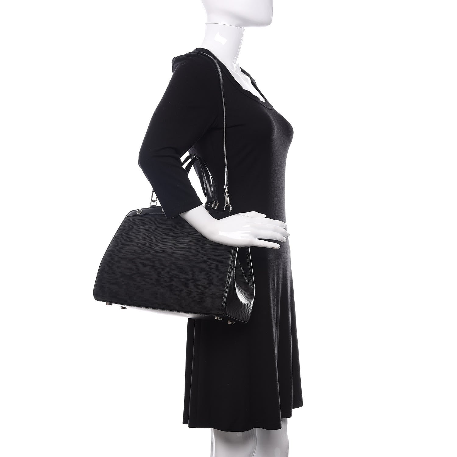 Louis Vuitton Epi Brea MM Black 2 of 9