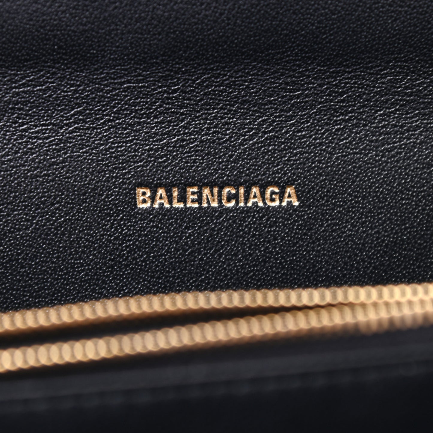 Box Calfskin S Sharp Chain Shoulder Bag Black