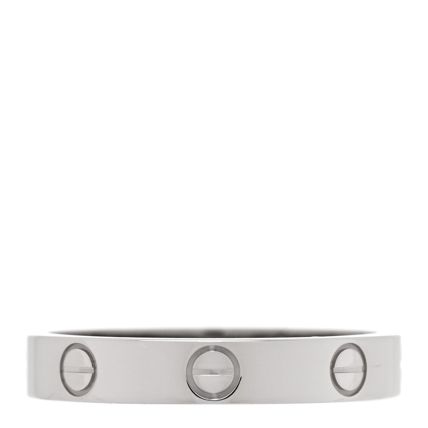18K White Gold 3.5mm LOVE Wedding Band Ring 59 8.75